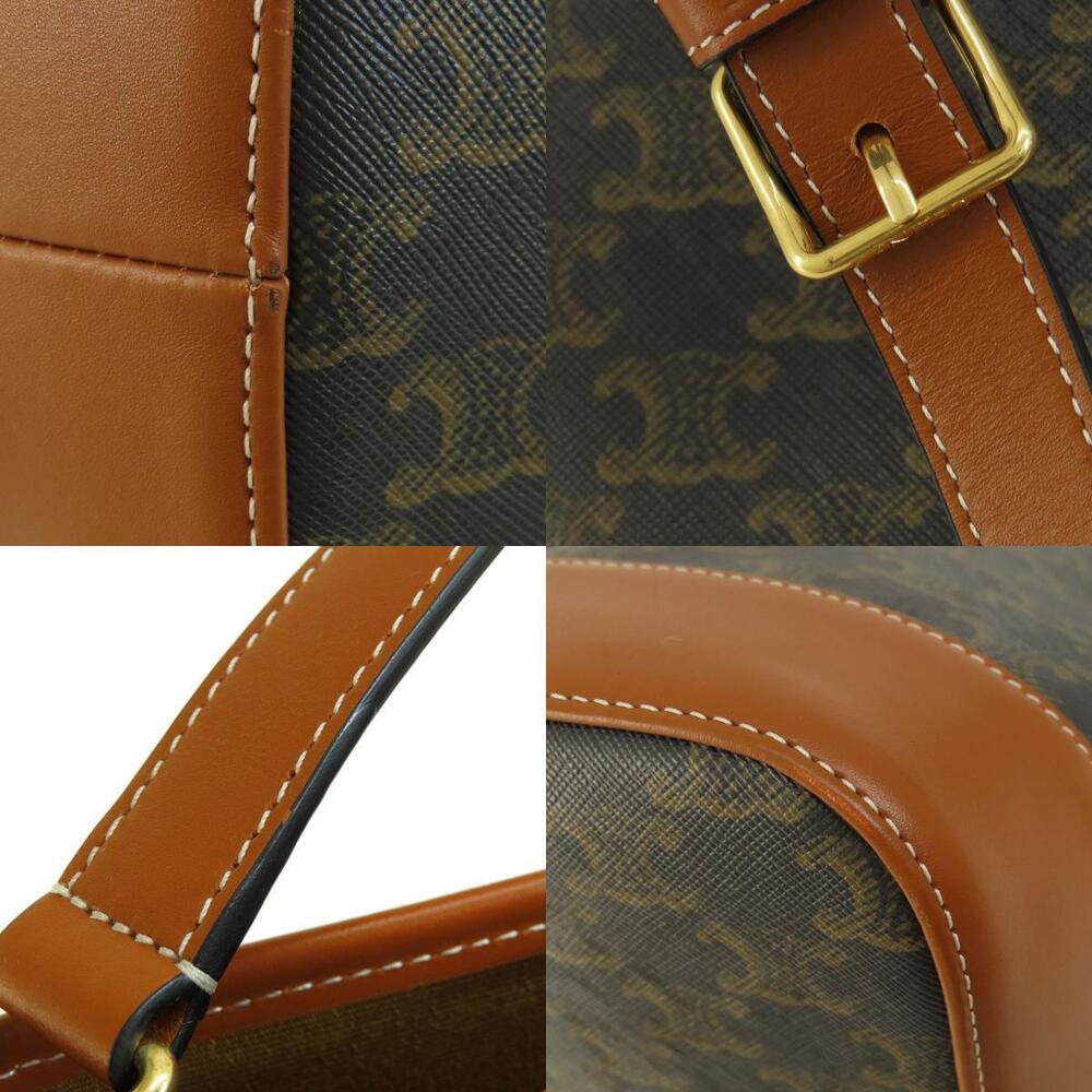 Celine Triomphe Bucket Hobo Bag Black - Picture 9 of 11